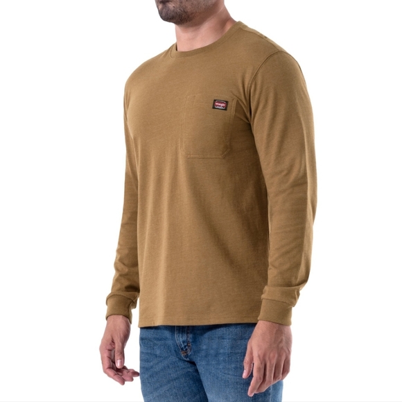 Wrangler Other - NWT Men's Wrangler Workwear Long Sleeve Pocket Henley Shirt